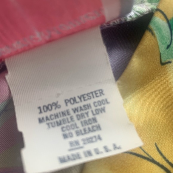 Romantic Moments Robe Bright Floral One Size Vintage Like New Long Ties … - Picture 9 of 12